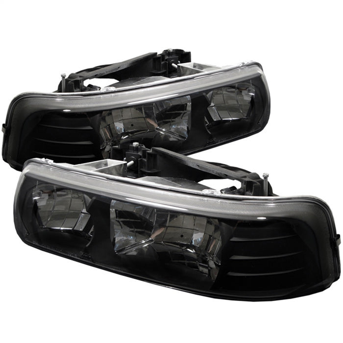 Spyder Auto 5012470 Crystal Headlights; Pair; Black; - Truck Part Superstore