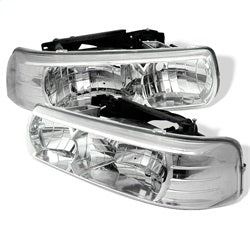 Spyder Auto 5012487 Crystal Headlights; Pair; Chrome; - Truck Part Superstore