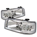 Spyder Auto 5012500 LED Crystal Headlights; 1 pc.; Pair; Chrome; - Truck Part Superstore