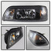 Spyder Auto 5012531 LED Crystal Headlights; 1 pc.; Pair; Black; - Truck Part Superstore
