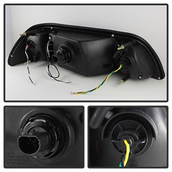Spyder Auto 5012531 LED Crystal Headlights; 1 pc.; Pair; Black; - Truck Part Superstore
