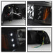 Spyder Auto 5012531 LED Crystal Headlights; 1 pc.; Pair; Black; - Truck Part Superstore