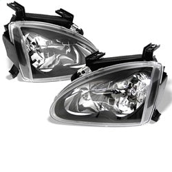 Spyder Auto 5012586 Crystal Headlights; Uses Stock Bulbs; Pair; Black; - Truck Part Superstore