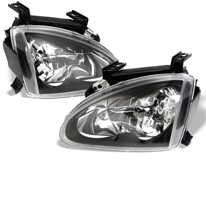 Spyder Auto 5012586 Crystal Headlights; Uses Stock Bulbs; Pair; Black; - Truck Part Superstore