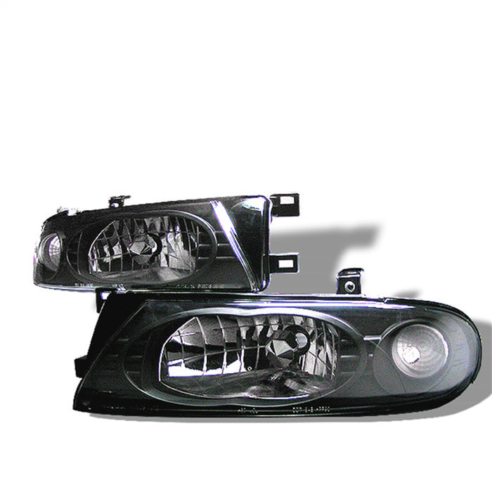 Spyder Auto 5012630 Crystal Headlights; Pair; Black; - Truck Part Superstore