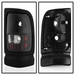 Spyder Auto 5012753 XTune Euro Style Tail Lights; Black; - Truck Part Superstore