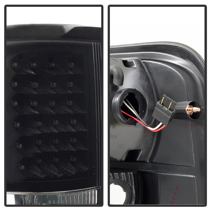 Spyder Auto 5012890 XTune LED Tail Lights; Black; - Truck Part Superstore