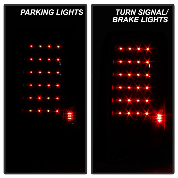 Spyder Auto 5013156 XTune LED Tail Lights; Black; - Truck Part Superstore