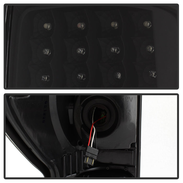 Spyder Auto 5013200 XTune LED Tail Lights; Black; - Truck Part Superstore