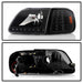 Spyder Auto 5014184 XTune Crystal Headlights; w/Clear LED Corners; Black; - Truck Part Superstore