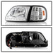 Spyder Auto 5014191 XTune Crystal Headlights; w/Clear LED Corners; Chrome; - Truck Part Superstore