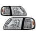 Spyder Auto 5014191 XTune Crystal Headlights; w/Clear LED Corners; Chrome; - Truck Part Superstore