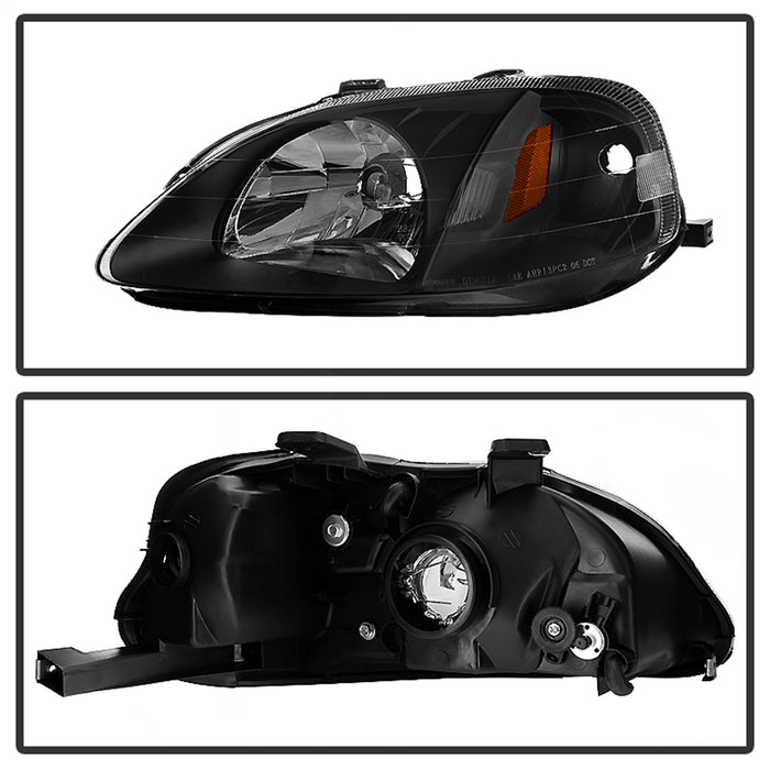 Spyder Auto 5014382 XTune Crystal Headlights; Black; - Truck Part Superstore