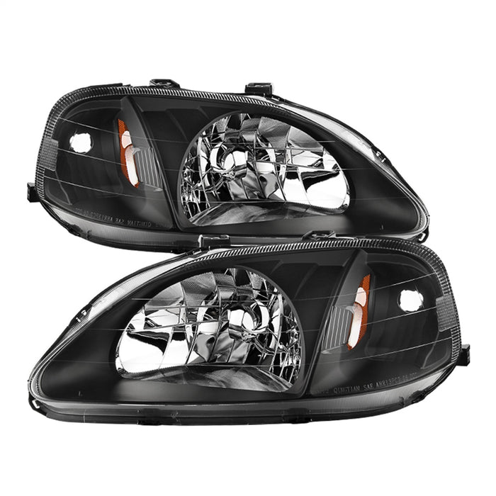 Spyder Auto 5014382 XTune Crystal Headlights; Black; - Truck Part Superstore