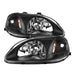 Spyder Auto 5014382 XTune Crystal Headlights; Black; - Truck Part Superstore