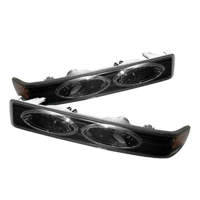 Spyder Auto 5014702 XTune Amber Reflector Bumper Lights; Black; - Truck Part Superstore