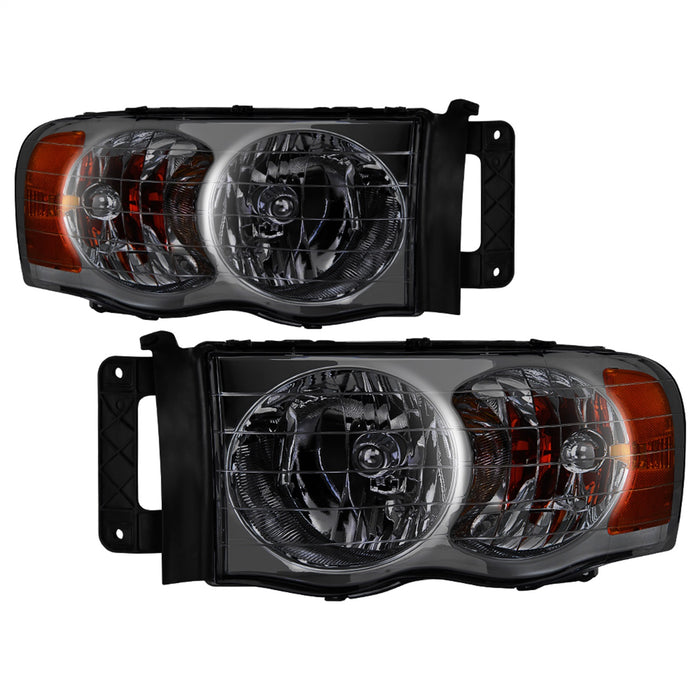 Spyder Auto 5014757 XTune Crystal Headlights; Amber; Smoke; - Truck Part Superstore