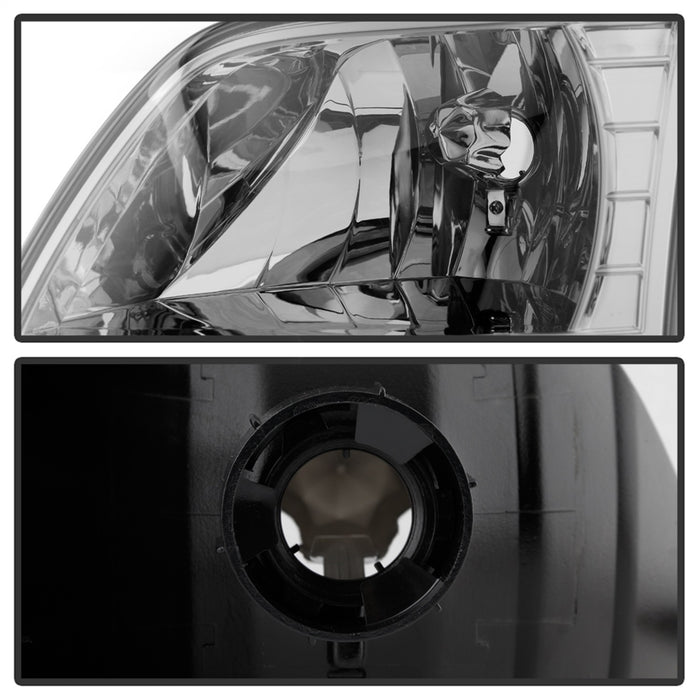 Spyder Auto 5014801 XTune Crystal Headlights; w/Clear LED Corners; Smoke; - Truck Part Superstore