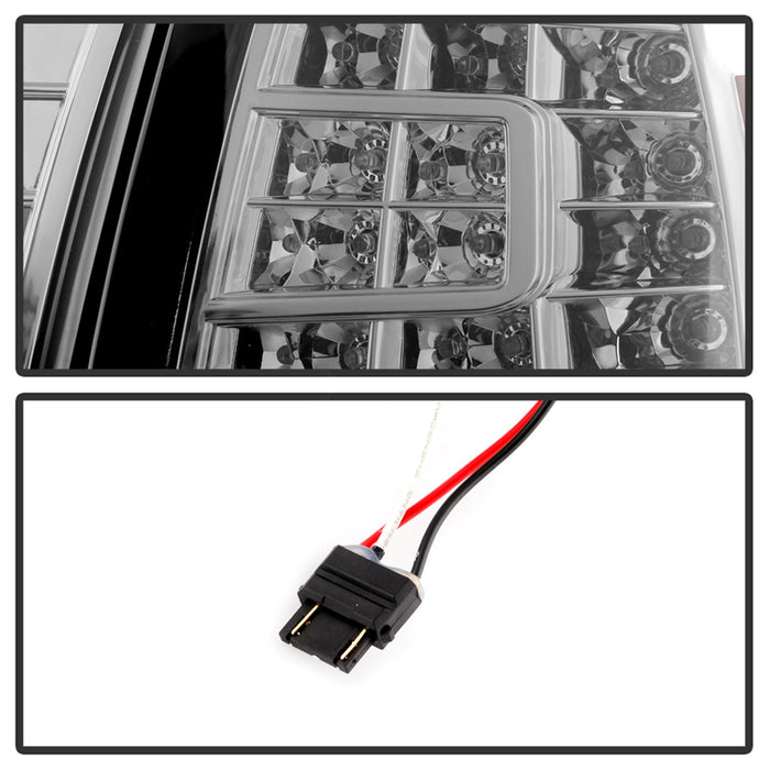 Spyder Auto 5014801 XTune Crystal Headlights; w/Clear LED Corners; Smoke; - Truck Part Superstore