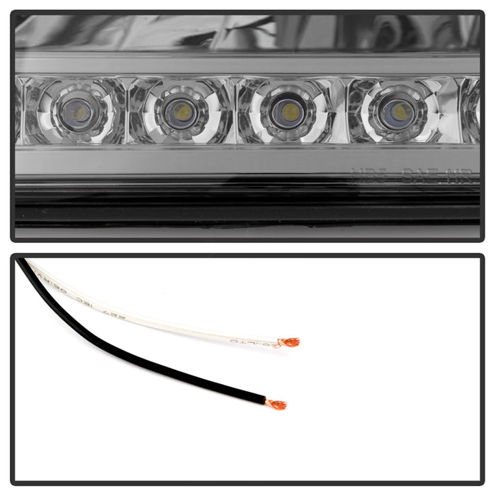 Spyder Auto 5014801 XTune Crystal Headlights; w/Clear LED Corners; Smoke; - Truck Part Superstore