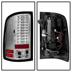 Spyder Auto 5014931 LED Tail Lights; Uses Stock Bulbs; Pair; Chrome; - Truck Part Superstore