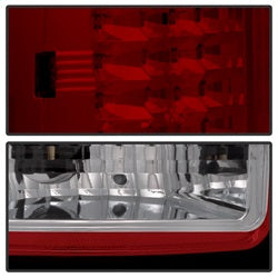 Spyder Auto 5014955 LED Tail Lights; Uses Stock Bulbs; Pair; Red/Clear; - Truck Part Superstore