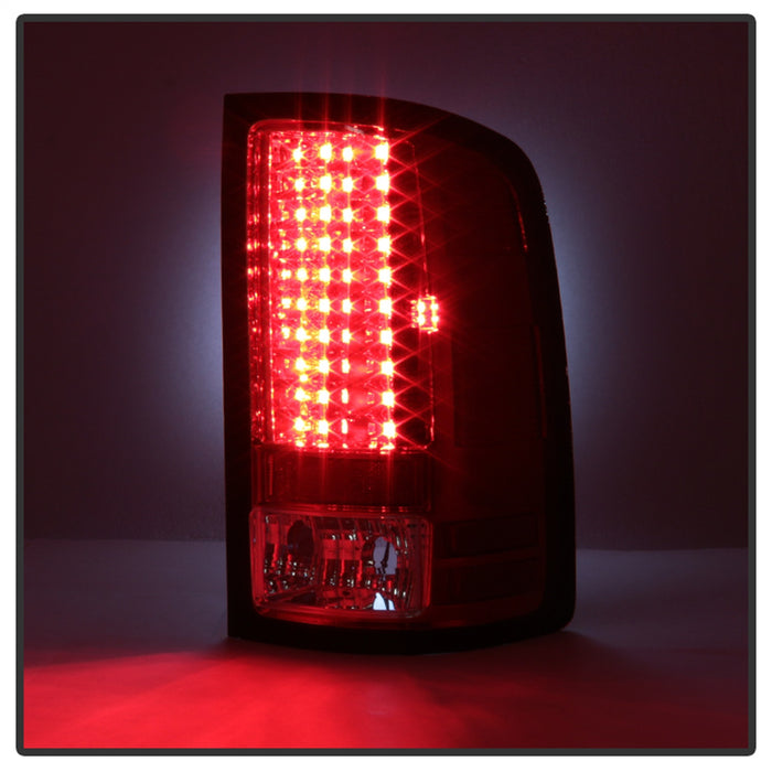 Spyder Auto 5014955 LED Tail Lights; Uses Stock Bulbs; Pair; Red/Clear; - Truck Part Superstore