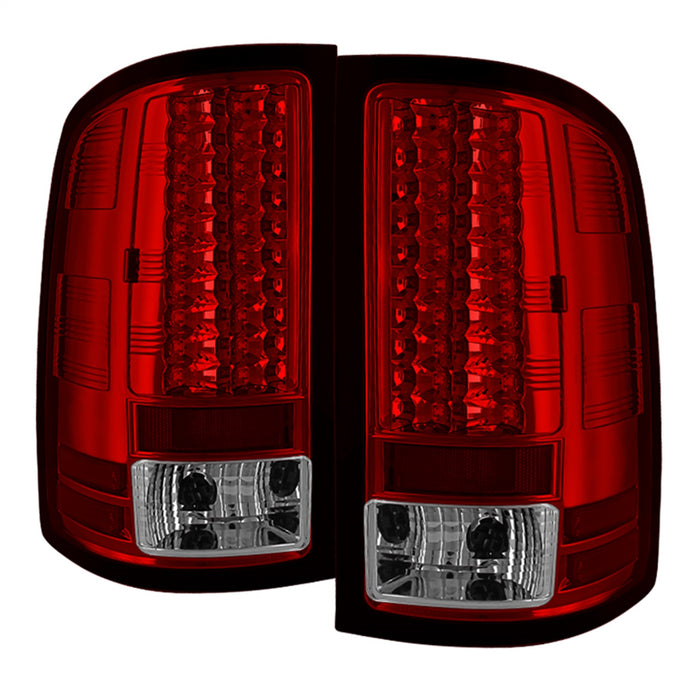 Spyder Auto 5014955 LED Tail Lights; Uses Stock Bulbs; Pair; Red/Clear; - Truck Part Superstore