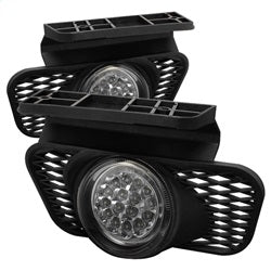 Spyder Auto 5015556 LED Fog Lights; Bulbs Included; w/Switch; w/o Body Cladding; Pair; Clear; - Truck Part Superstore