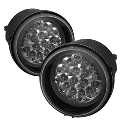 Spyder Auto 5015563 LED Fog Lights; Bulbs Included; w/Switch; Pair; Clear; - Truck Part Superstore
