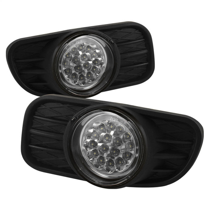 Spyder Auto 5015693 LED Fog Lights; Bulbs Included; Pair; w/Switch; Clear; - Truck Part Superstore