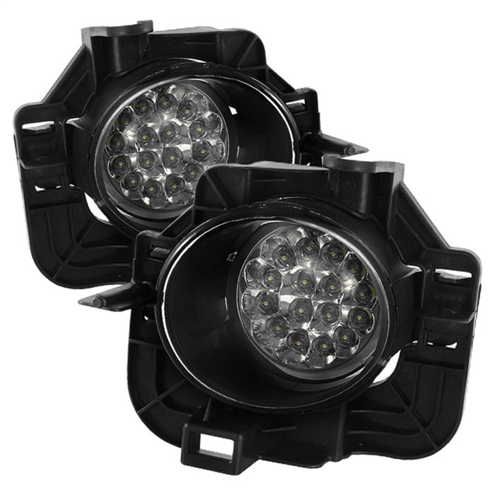 Spyder Auto 5015723 LED Fog Lights; Bulbs Included; w/Switch; Pair; Clear; - Truck Part Superstore