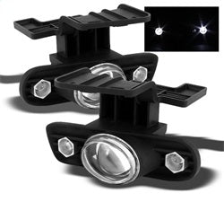 Spyder Auto 5015822 Halo Projector Fog Lights; Bulbs Included; w/Switch; Pair; Clear; - Truck Part Superstore