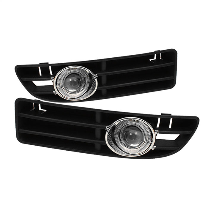 Spyder Auto 5015860 Halo Projector Fog Lights; Bulbs Included; w/Switch; Pair; Clear; - Truck Part Superstore