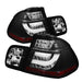 Spyder Auto 5015938 Light Bar Style LED Tail Lights; Uses Stock Bulbs; Pair; Black; - Truck Part Superstore