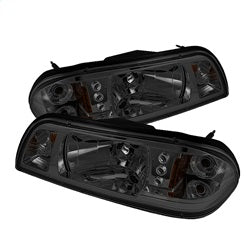 Spyder Auto 5016805 LED Crystal Headlights; 1 pc.; Uses T10 LED Ultra White LED Bulb; Pair; Black; - Truck Part Superstore