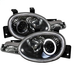 Spyder Auto 5017420 Halo Projector Headlights; Uses Stock Bulbs; Pair; Black; - Truck Part Superstore