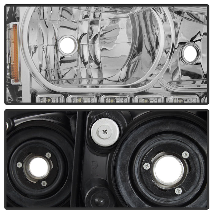 Spyder Auto 5017628 XTune LED Crystal Headlights; Chrome; - Truck Part Superstore