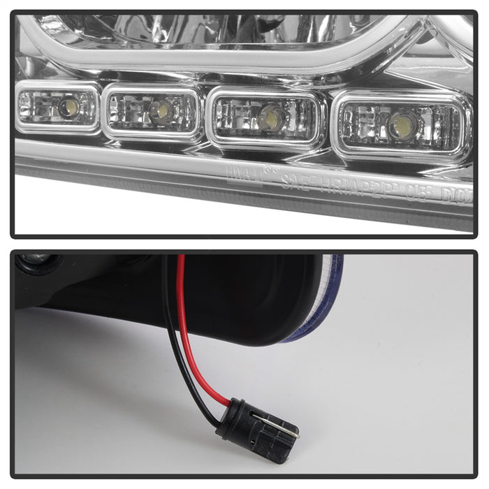 Spyder Auto 5017628 XTune LED Crystal Headlights; Chrome; - Truck Part Superstore
