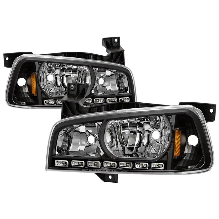 Spyder Auto 5017635 XTune LED Crystal Headlights; Black; - Truck Part Superstore