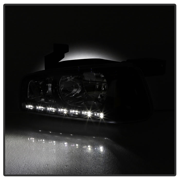 Spyder Auto 5017635 XTune LED Crystal Headlights; Black; - Truck Part Superstore