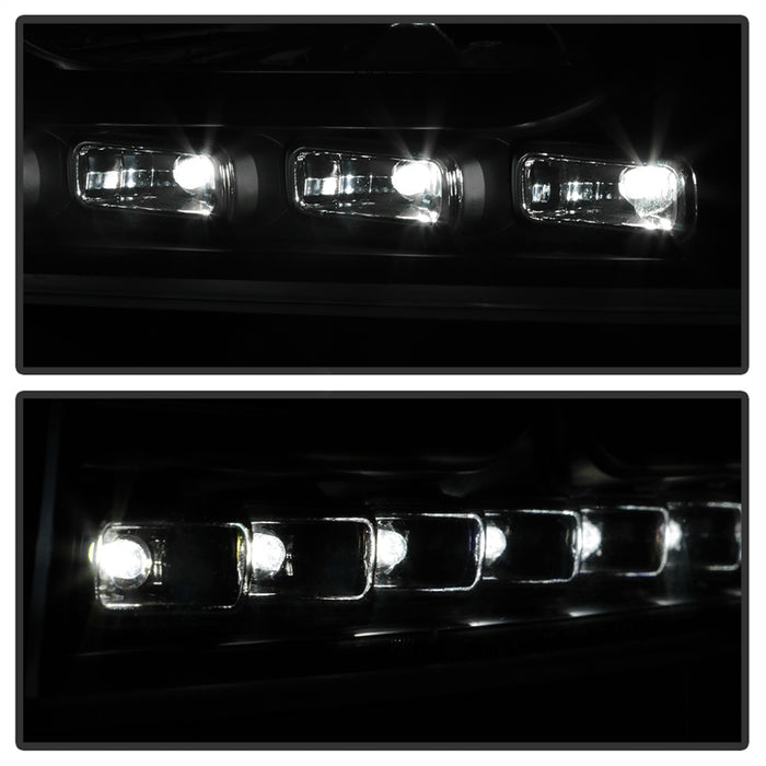 Spyder Auto 5017635 XTune LED Crystal Headlights; Black; - Truck Part Superstore