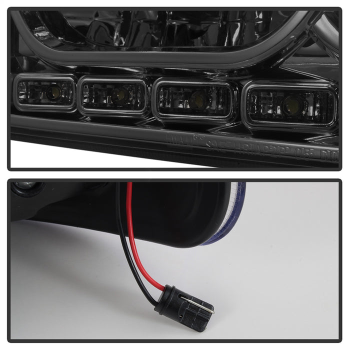 Spyder Auto 5017642 XTune LED Crystal Headlights; Smoke; - Truck Part Superstore