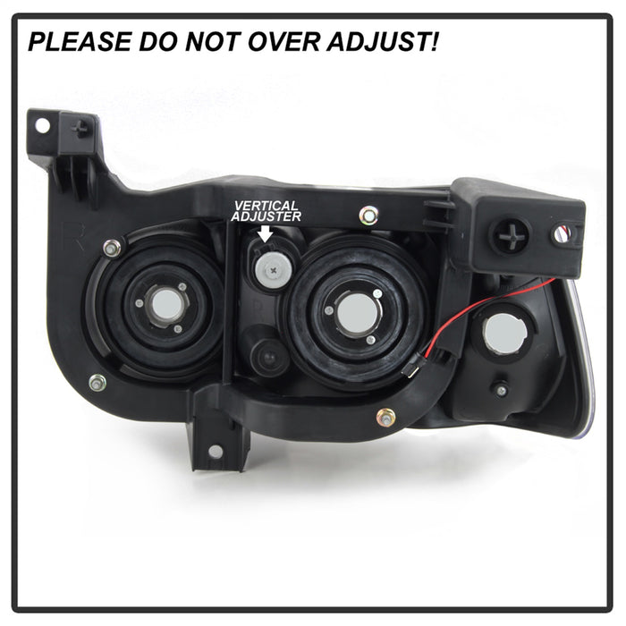 Spyder Auto 5017642 XTune LED Crystal Headlights; Smoke; - Truck Part Superstore