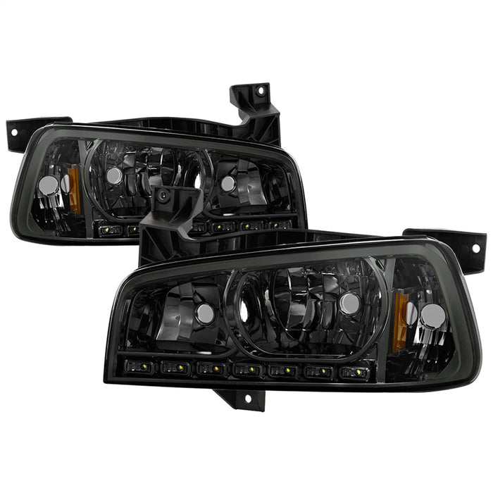 Spyder Auto 5017642 XTune LED Crystal Headlights; Smoke; - Truck Part Superstore
