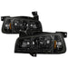 Spyder Auto 5017642 XTune LED Crystal Headlights; Smoke; - Truck Part Superstore