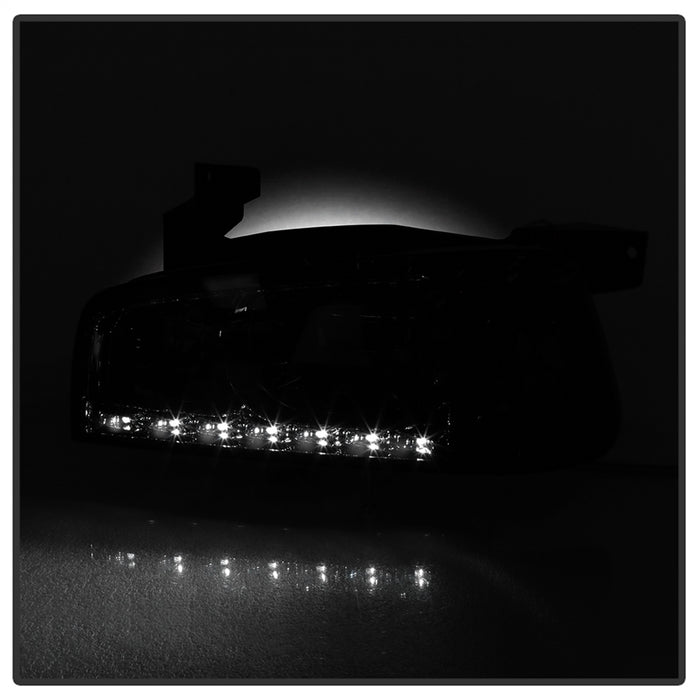 Spyder Auto 5017642 XTune LED Crystal Headlights; Smoke; - Truck Part Superstore