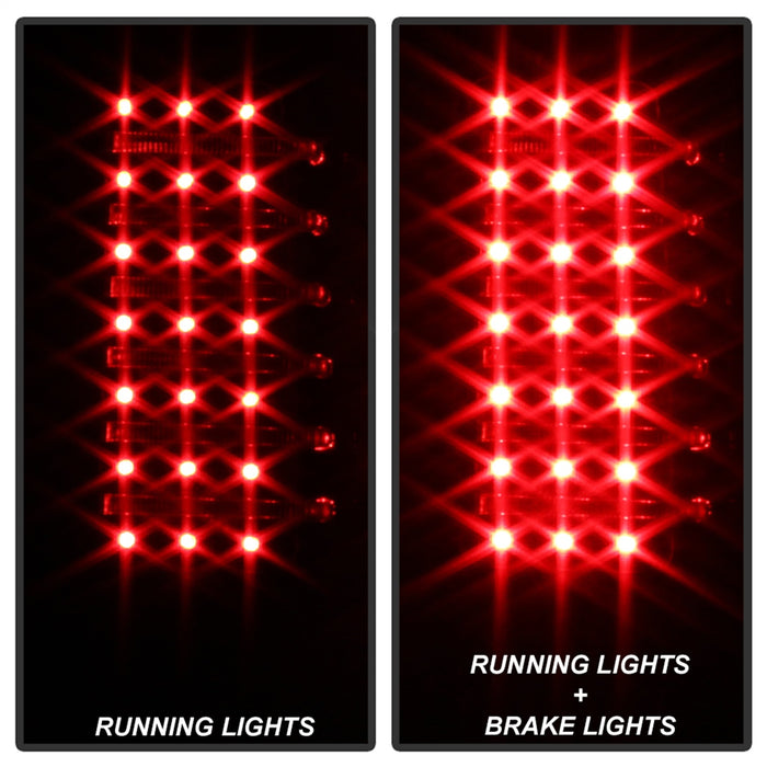 Spyder Auto 5017697 XTune LED Tail Lights; Black; - Truck Part Superstore