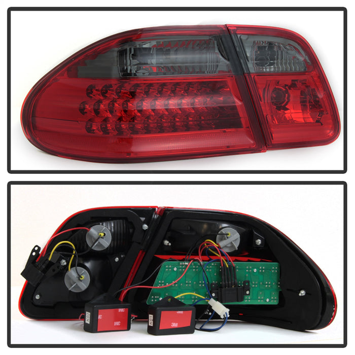 Spyder Auto 5020659 XTune LED Tail Lights; Red Smoke; - Truck Part Superstore