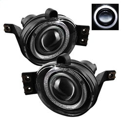 Spyder Auto 5021250 Halo Projector Fog Lights; Bulbs Included; Pair; Clear; - Truck Part Superstore